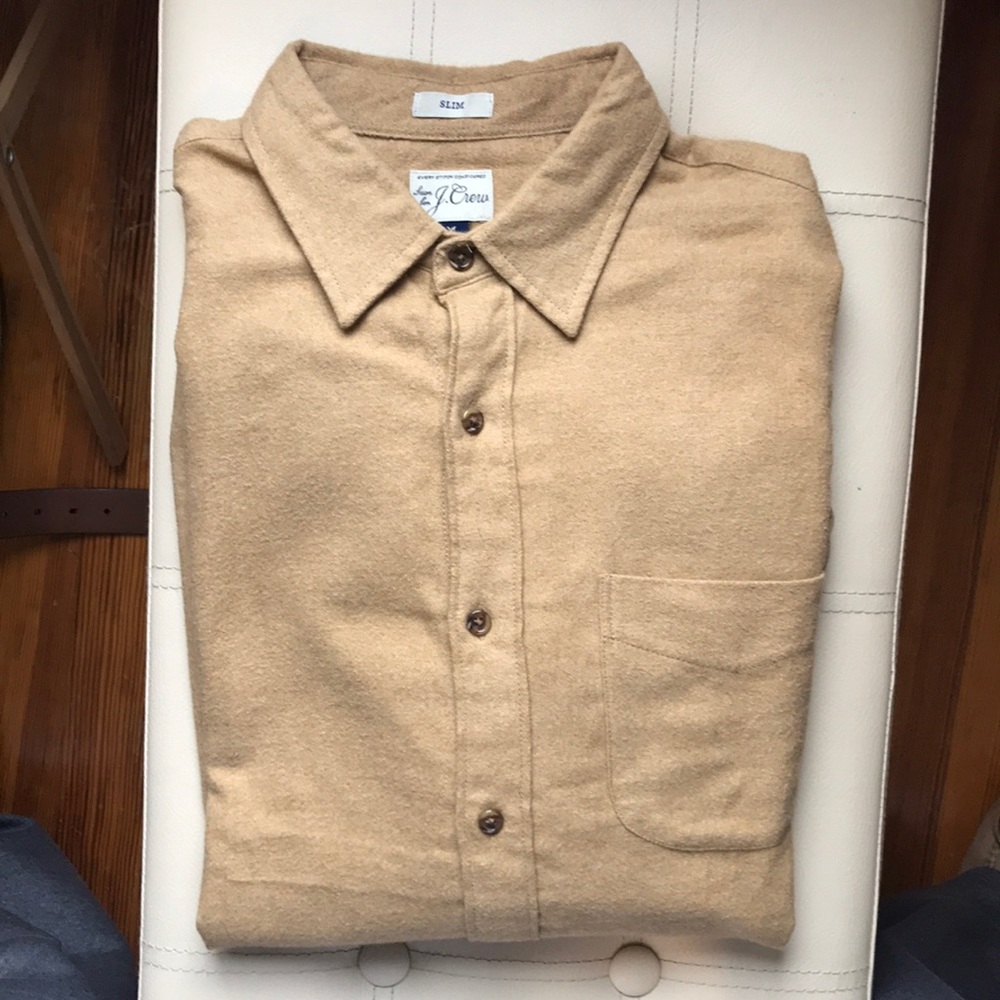 J.Crew Midweight Brushed Flannel Shirt